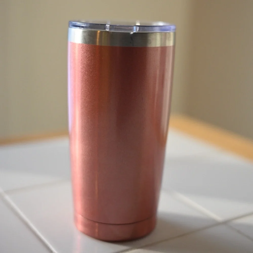 Mama Bear Rose Gold/Pink Insulated Tumbler - Mothers Day Coffee Cup - Picture 2 of 6